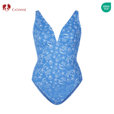 Fato de banho azul celeste